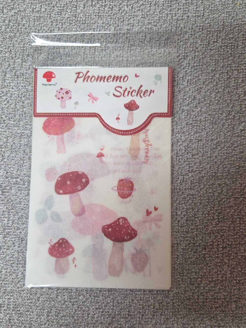 Phomemo Mushroom Sticker Sheet